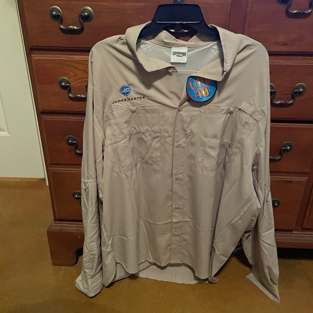 Kahki long sleeve fishing shirt